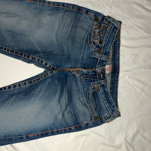 True Religion JOEY RAINBOW STITCH FLARE JEAN - Picture 4 of 5